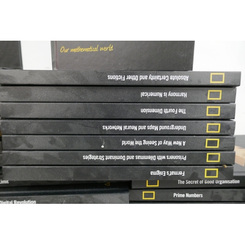 2311 - A full 60 issue collection of National Geographic 'Our Mathematical World' hard back books