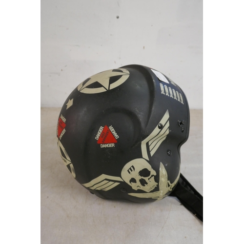 2315 - A Marushin ER666-ECE2205 reproduction fighter pilot's helmet, size large