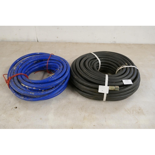 2316 - 2 Air hoses including a Clarke 8mm 2mpa and one other