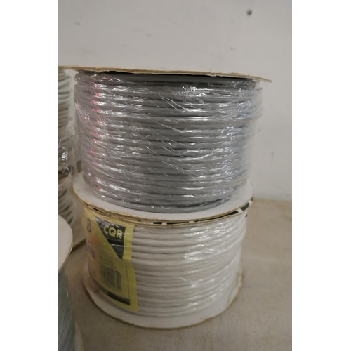 2327 - 8 Assorted reels of CQR security cable