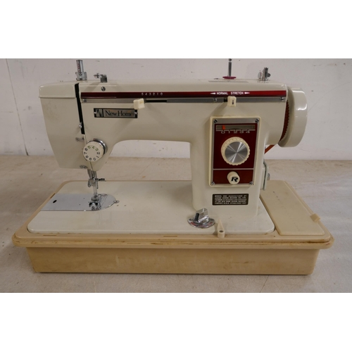 2329 - A Newhome model 539 vintage electric sewing machine in hard case