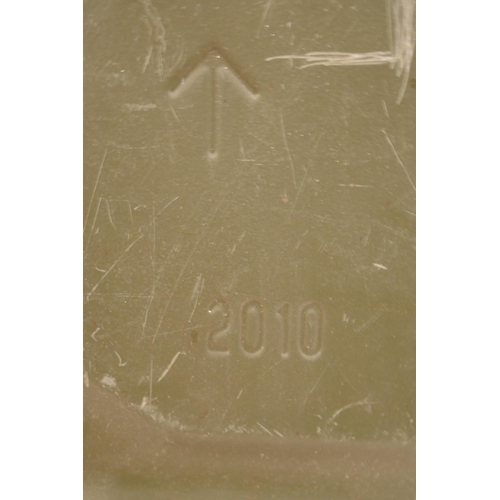 2367 - A green metal 20 litre 2010 military Jerry can