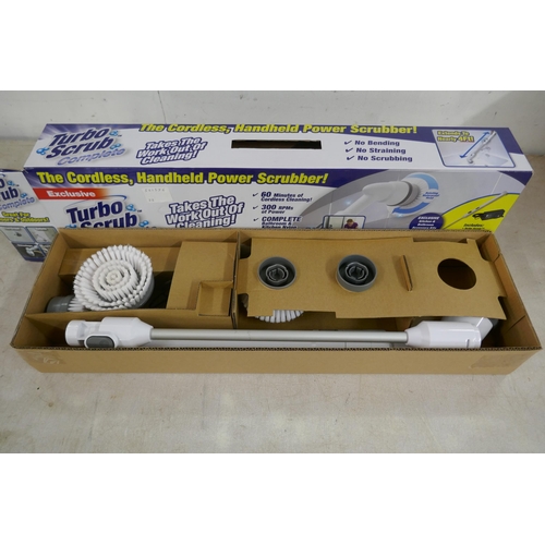 2368 - A Turbo Scrub complete cordless hand held power scrubber - boxed