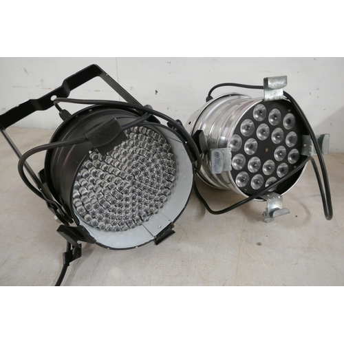 2369 - 2 Disco lights; Show Tec LED Par 64 Short Pro and one other - W