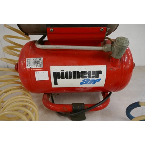 2372 - A Pioneer Air Type MK105/10/075M 12 bar air compressor