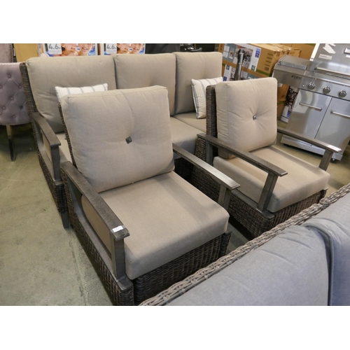 1513 - Agio Brentwood Deep Seating Set (Missing Table) (4190-20) * This lot is subject to VAT