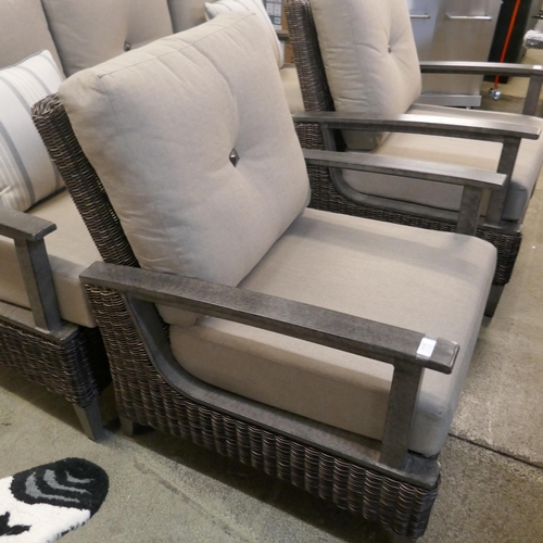 1513 - Agio Brentwood Deep Seating Set (Missing Table) (4190-20) * This lot is subject to VAT