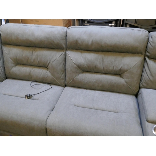 1531 - Paisley Fabric Sectional Power Recliner, Original RRP £2083.33 + VAT (4198-20) *This lot is subject ... 