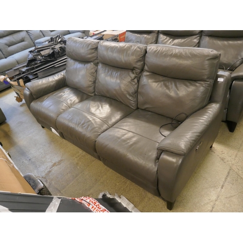 1534 - Barrett 3 Seater Leather Power Reclining Sofa, Original RRP £1333.33 + VAT (4198-33) *This lot is su... 