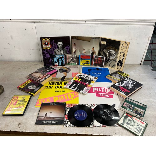 2083 - A quantity of LP records including Sex Pistols 'Spunk', Sex Pistols 'Never Mind The Bollocks', The J... 