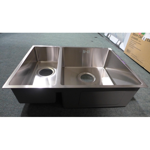 3022 - Brushed Steel 1.5 Undermount Sink, Original RRP £250 inc VAT (437-184) *This lot is subject to VAT