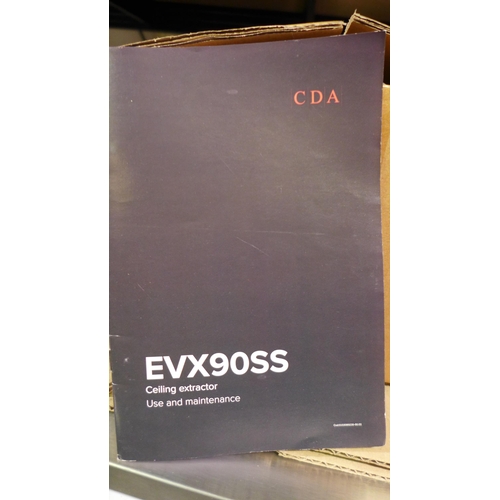 3023 - CDA  Ceiling Hood H76xW900xD600 - model no.EVX90SS, Original RRP £682.5 inc VAT (437-106) *This lot ... 