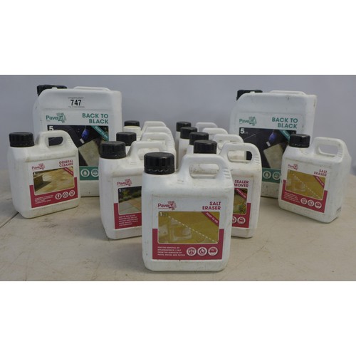 2293 - Two 5 litre tubs of Pavetuf Back to Black, five 1 litre tubs of Pavetuf Sealer Remover, three 1 litr... 