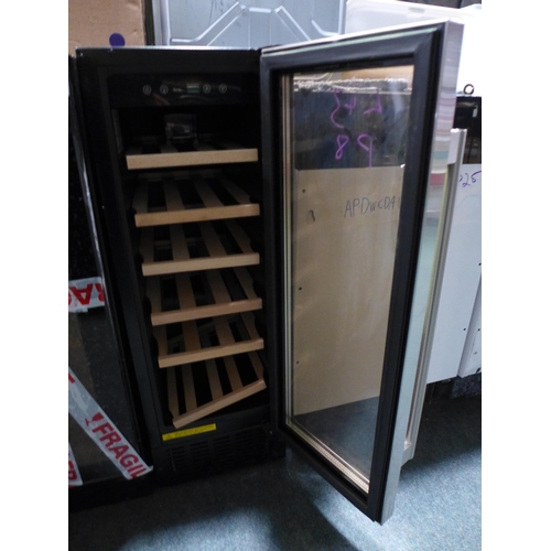 3041 - Viceroy 30cm Under Counter Wine Cooler H870xW295xD570 - model no.WRWC30BK, Original RRP £332.5 inc V... 