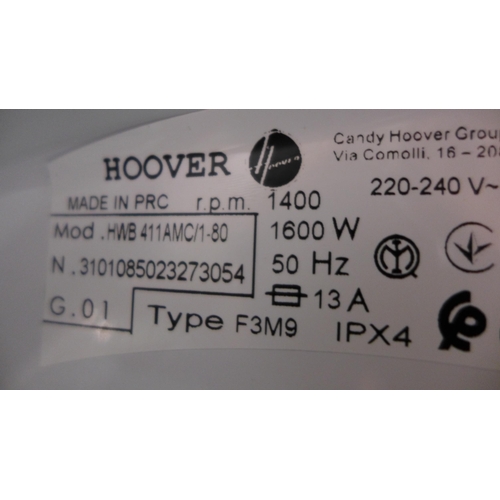 3043 - Hoover H-Wash 500 11KG Freestanding Washing Machine - H850xW600xD520 - model no.HWB 414AMC, Original... 