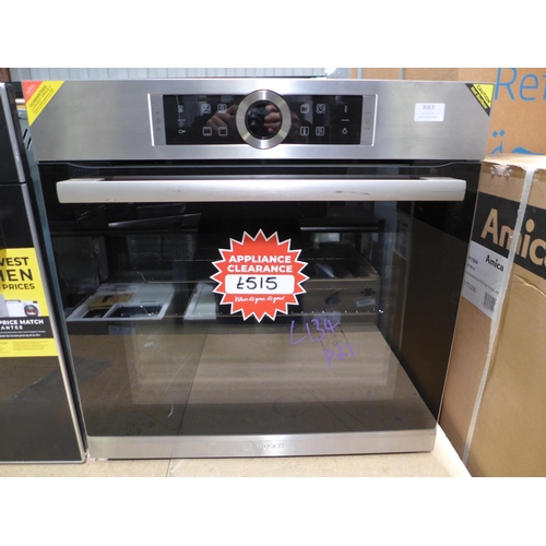 3063 - Bosch  Serie 8 Multifunction Oven H595xW595xD548 - model no.HBG634BS1B,  (437-134) *This lot is subj... 