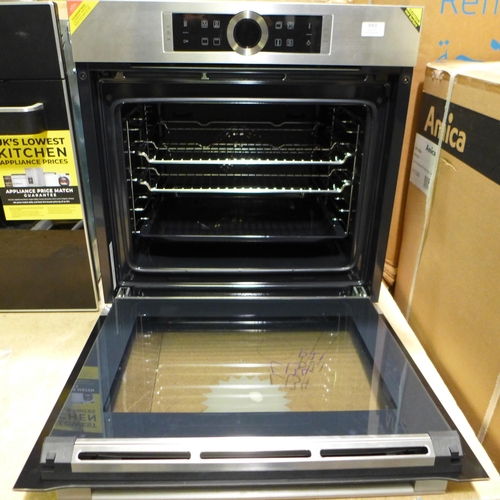 3063 - Bosch  Serie 8 Multifunction Oven H595xW595xD548 - model no.HBG634BS1B,  (437-134) *This lot is subj... 