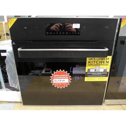 3064 - CDA  Designer Single Multifunction Pyrolytic Oven H595xW595xD575 - model no.SK900BL,  (437-135) *Thi... 