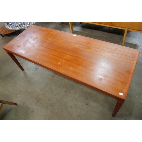 55 - A Danish teak rectangular coffee table