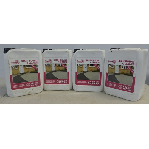 2295 - Four 5 litre tubs of Pavetuf Resin Bound Cleaner