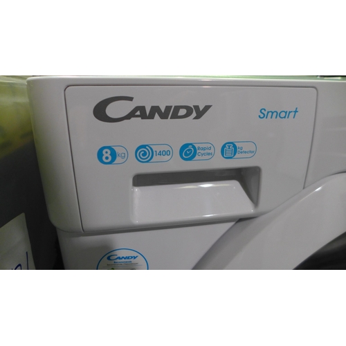 3075 - Candy  Integrated Washing Machine (8kg) - Model CBW48D1W4-80,  H820xW600xD530 , Original RRP £374.17... 