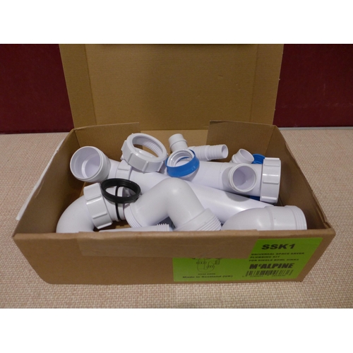 3089 - Mcalpine Space Saver Plumbing Kit - For single bowl sinks  - model. SSK1, Original RRP £10 inc VAT (... 