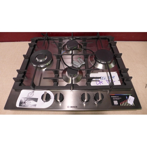 3092 - Bosch  Gas 4 Burner Hob With Flameselect H45xW582xD520 - model no.PCI6A5B90, Original RRP £273.34 in... 