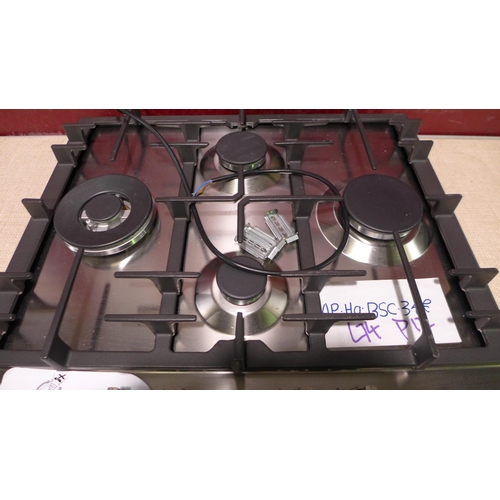 3092 - Bosch  Gas 4 Burner Hob With Flameselect H45xW582xD520 - model no.PCI6A5B90, Original RRP £273.34 in... 