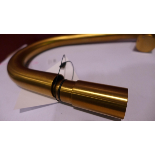 3093 - Sirona Pullout Swan Neck Brushed Gold Tap, High Pressure Only, Original RRP £432.5 inc VAT (437-56) ... 