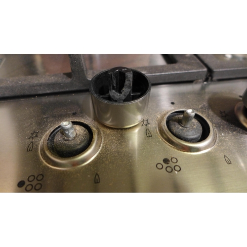 3102 - AEG 5 Burner Gas Hob - Incomplete / Broken / Missing Knobs - H40xW745xD510 - model no.HGB75500SM, Or... 