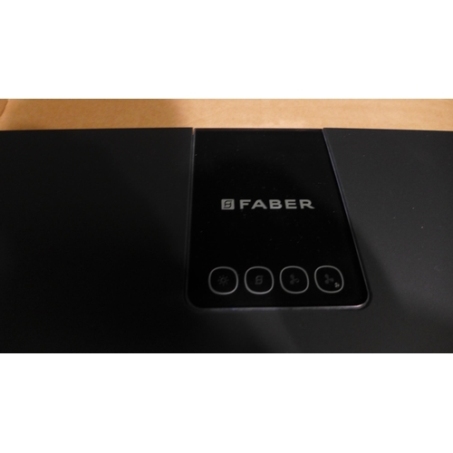 3103 - Faber Glam Fit Wall-Mounted 80cm Cooker Hood Black H470xW798xD234, Original RRP £663.2 inc VAT (437-... 