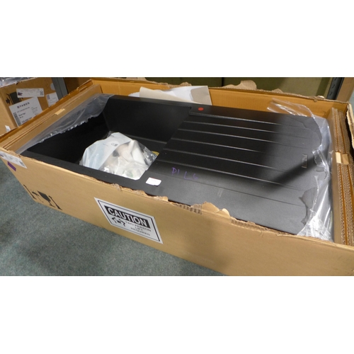 3104 - Messina Black Composite 1.0 Bowl Sink, Original RRP £165.84 inc VAT (437-6) *This lot is subject to ... 