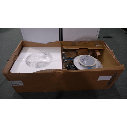 3106 - AEG  Island Cooker Hood H1250xW500xD500 - model no.DLE0431B, Original RRP £832.5 inc VAT (437-36) *T... 