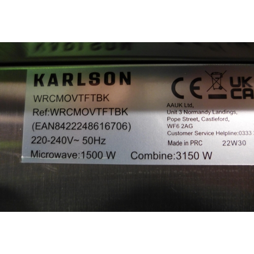 3123 - Karlson Microwave Oven, Mode WRCMOVTFTBK, Original RRP £854.17 inc VAT (437-119) *This lot is subjec... 