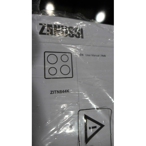 3127 - Zanussi  Hob2Hood 4 Zone Induction Hob H44xW590xD520 - model no.ZITN844K, Original RRP £440.83 inc V... 