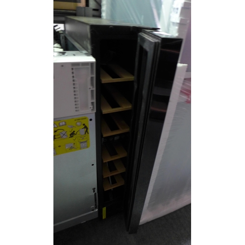 3148 - Viceroy  Under Counter Wine Cooler - DAMAGED DOOR - H870xW148xD570 - model no.WRWC15BK, Original RRP... 