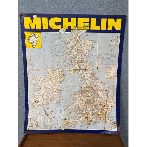 370B - A metal Michelin map of Great Britain