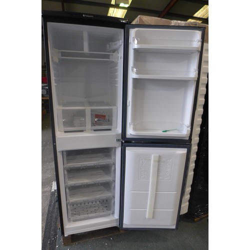 3191 - Hotpoint black 50/50 Fridge Freezer  - Model HBD5517 B UK - Boxed/Sealed * This lots is subject to V... 