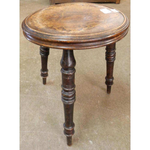 217 - A Victorian beech stool