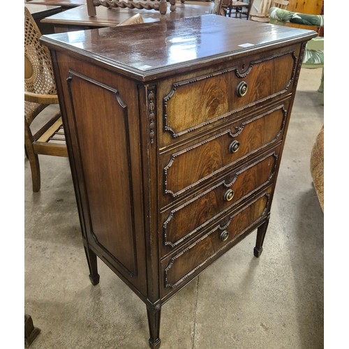 224 - An Edward VII Hepplewhite style mahogany chest of drawers