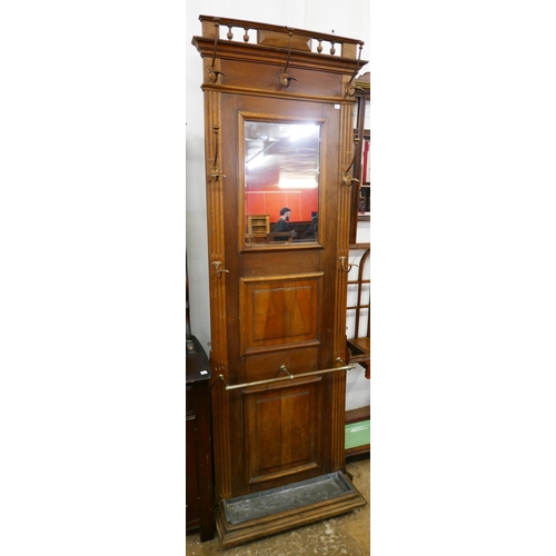 138 - A 19th Century French walnut hallstand