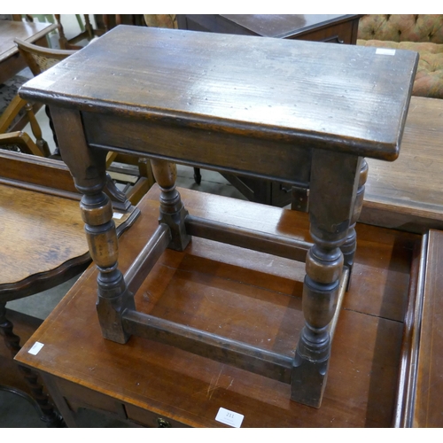 103B - A 17th Century style joint oak stool