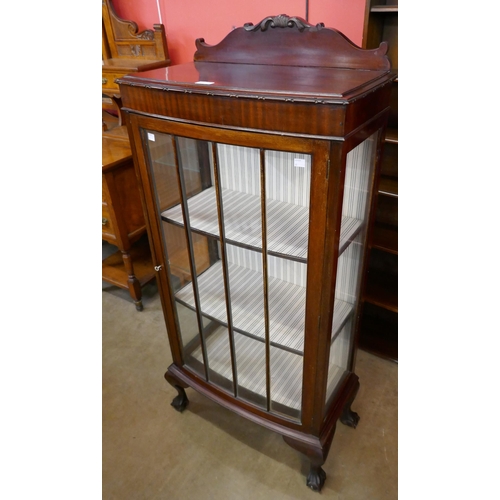 111 - An Edward VII mahogany single door display cabinet