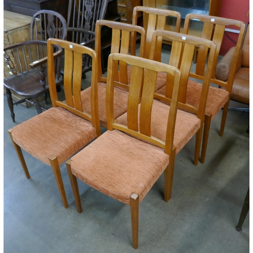 88A - A set of six Danish teak dining chairs