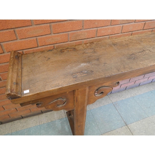 114A - An 18th Century style Chinese elm alter table