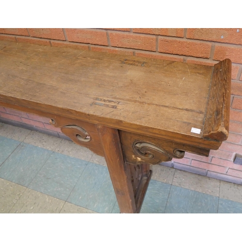 114A - An 18th Century style Chinese elm alter table