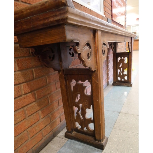 114A - An 18th Century style Chinese elm alter table