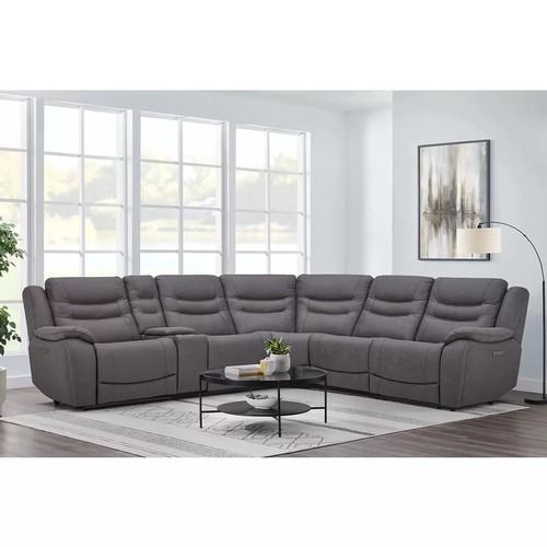 1531 - Paisley Fabric Sectional Power Recliner, Original RRP £2083.33 + VAT (4198-20) *This lot is subject ... 