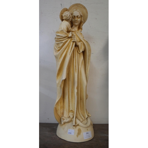 381 - A resin figure of Mary