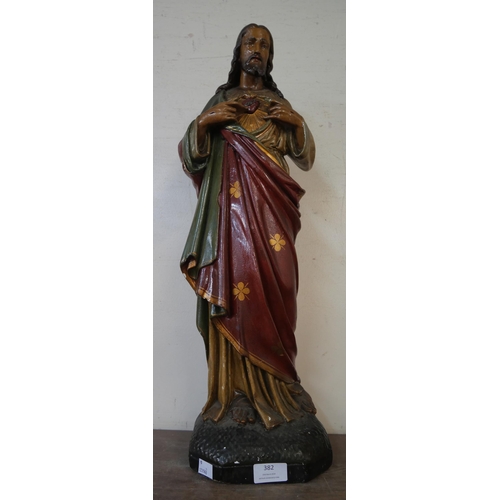 382 - A French ecclesiastical figure of Christ